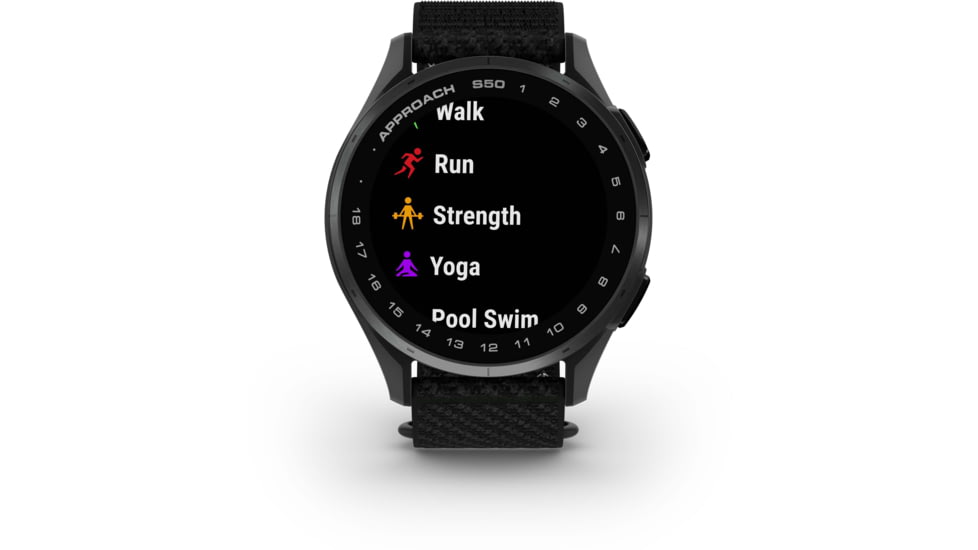 Garmin Approach S50 GPS Golf SmartWatch, Black, 010-03010-00