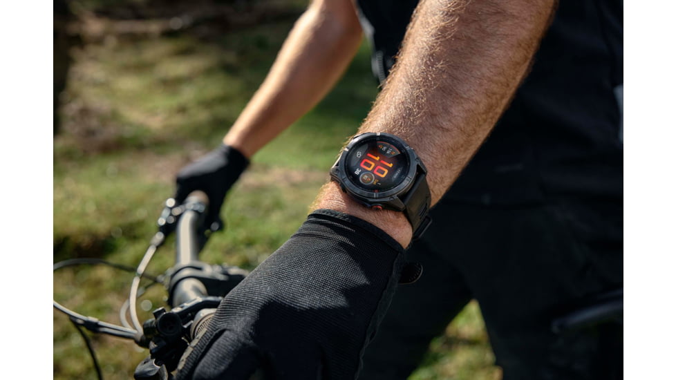 Garmin Fenix 8 Pro Unisex Watches, 47mm Case Diameter, Titanium Bezel, Black/Pebble Gray Silicone Band, 010-03198-00