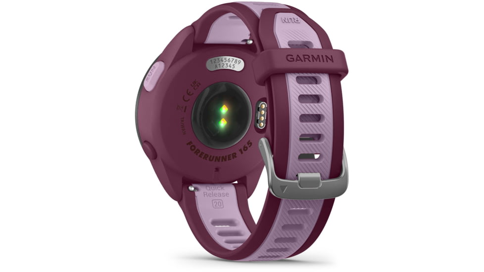 Garmin Forerunner 165 Music 43mm Watch, Berry/Lilac, 010-02863-33