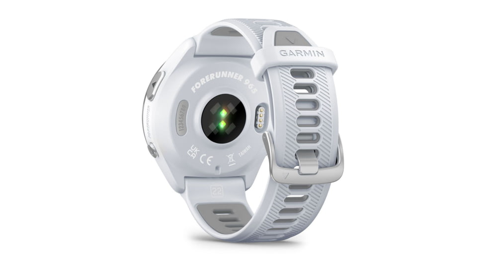 Garmin Forerunner 965, Titanium Bezel w/ Whitestone Case and Whitestone/Powder Gray Silicone Band, 010-02809-01