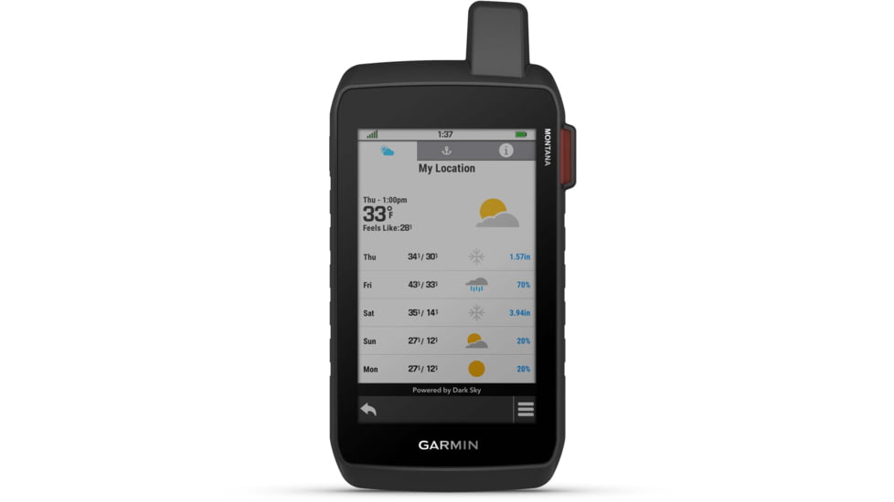 Garmin Montana 760i Rugged GPS Handheld Navigator w/Built-in InReach Technology/8Mp Camera, Black, 010-02964-10