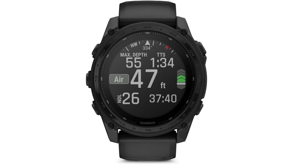 Garmin Tactix 8 Premium Tactical GPS Watch - Solar Elite, 51mm, Black, 010-03407-10