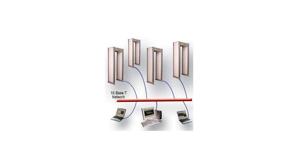The CMA connects to a 10-Base T network for remote monitoring