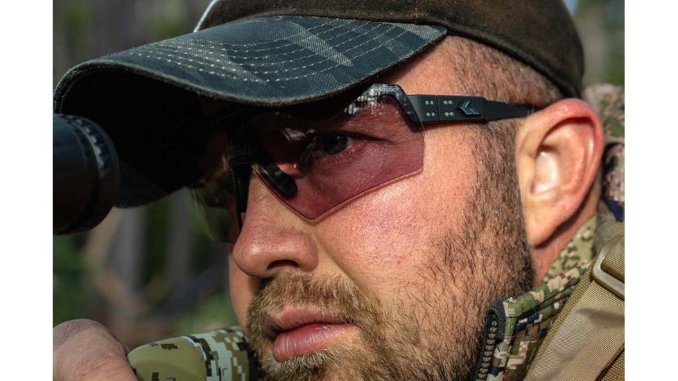 Gatorz Blastshield Sunglasses, Black Logo, Black Frame, Ballistic Shooting Day - Low Light Array Lens, 841235126369