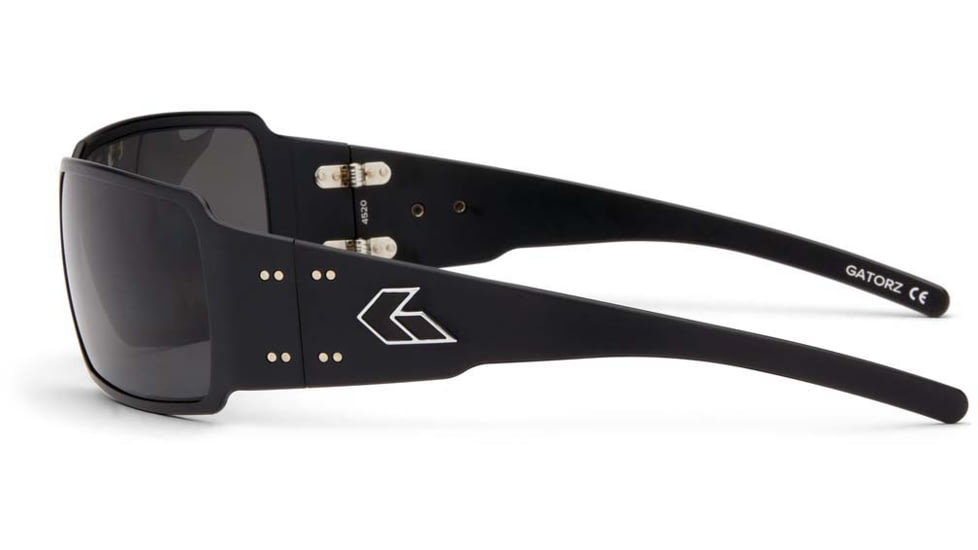 Gatorz Boxster Sunglasses, Black Frame, Grey Polarized Lens BOXBLK01P