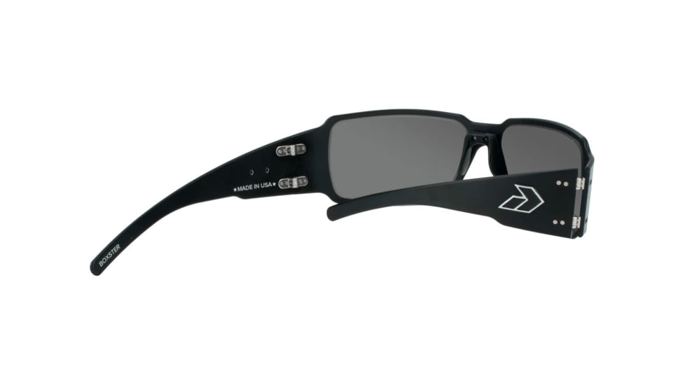Gatorz Boxster Sunglasses, Black Frame, Smoked Polarized w/ Chrome Mirror Lens, BOXBLK01P-C
