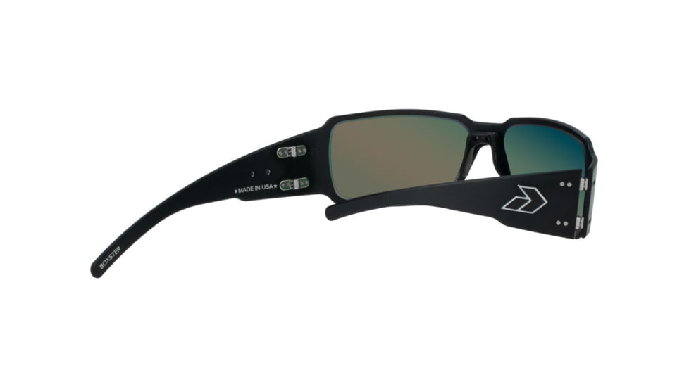 Gatorz Boxster Sunglasses, Black Frame, Sunburst Mirror Polarized Lens, BOXBLK13P