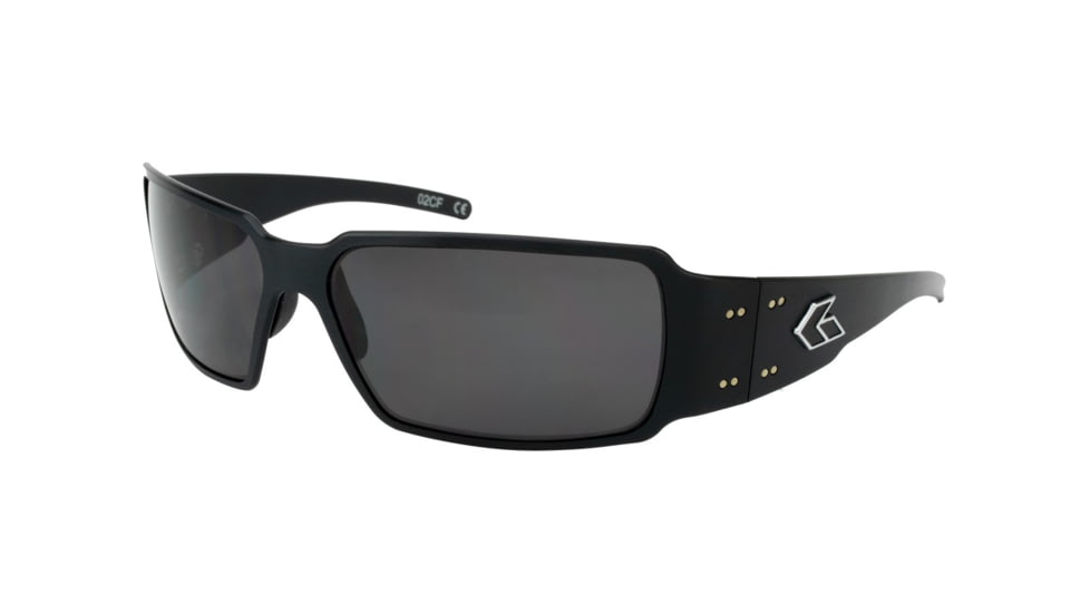 Gatorz Boxster Sunglasses, Brushed Frame, Smoked Polarized Lens, BOXBRU01P