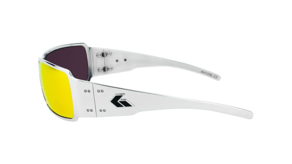 Gatorz Boxster Sunglasses, Brushed Frame, Sunburst Polarized Lens, BOXBRU13P