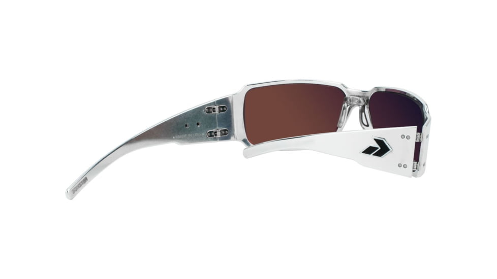 Gatorz Boxster Sunglasses, Brushed Frame, Sunburst Polarized Lens, BOXBRU13P