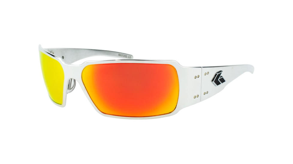 Gatorz Boxster Sunglasses, Brushed Frame, Sunburst Polarized Lens, BOXBRU13P