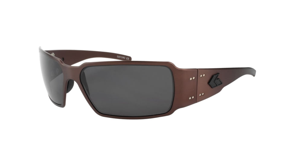 Gatorz Boxster Sunglasses, Copper Blackout Frame, Smoked Polarized Lens, BOXCOP01PMBP