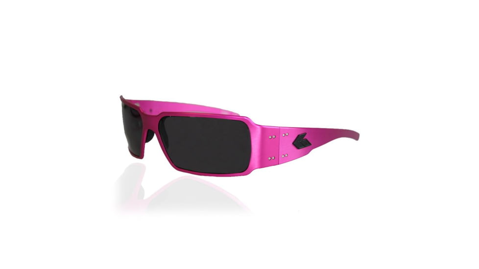 Gatorz Boxster Sunglasses,Pink Frame,Polarized Smoked Lens BOXPNK01P
