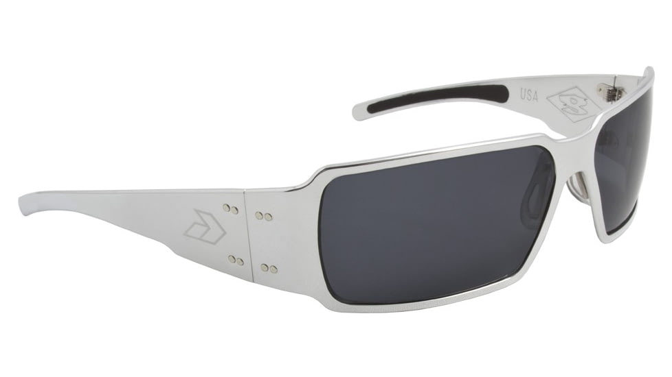 Gatorz Boxster Sunglasses Polished Frame Grey Lens Boxpol01