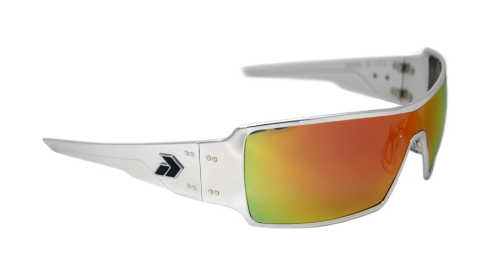 Gatorz Darpol13mSp Darth Polished Chrome Frame Sunburst Lens Sunglasses