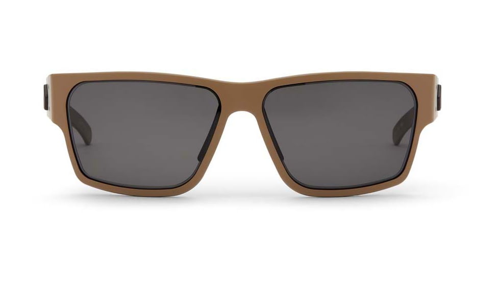 Gatorz Delta Sunglasses, Cerakote Desert Frame, Tan Smoke Polarized Lens, Matte Black Plug, GDELCTN01P
