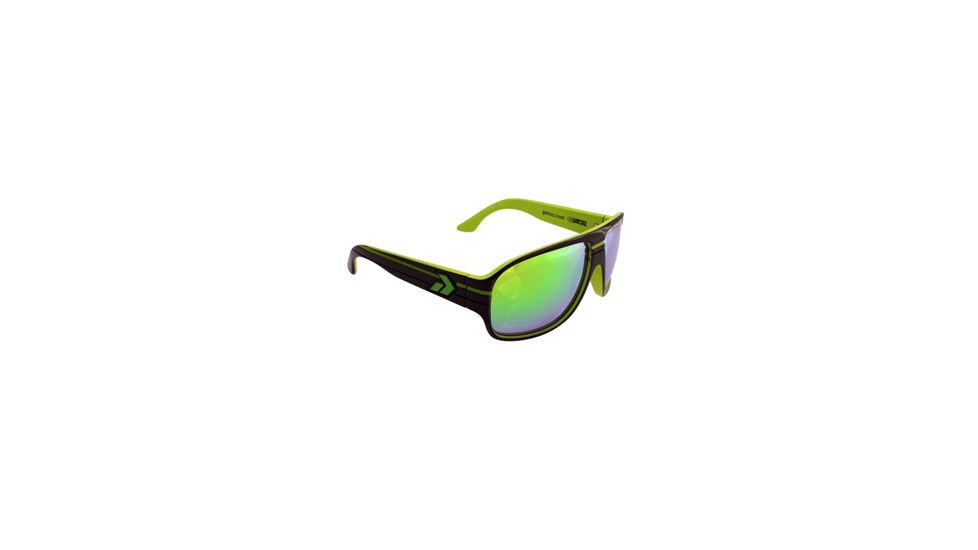 Gatorz El2bkl17mBkl Ely2 Black Lime Green Multilayer Lens Sunglasses
