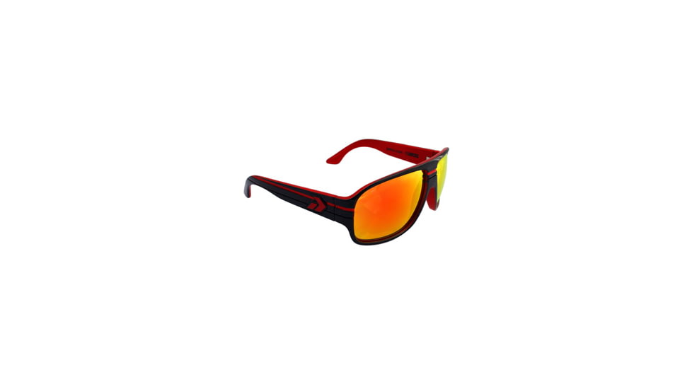 Gatorz El2bkr13mBkr Ely2 Black Red Red Sunburst Lens Sunglasses