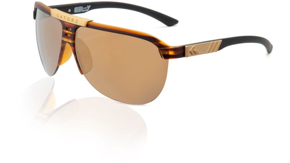 Gatorz Elyflight Sunglasses, Amber Lens, Tortoise Frame ELFTOR12C