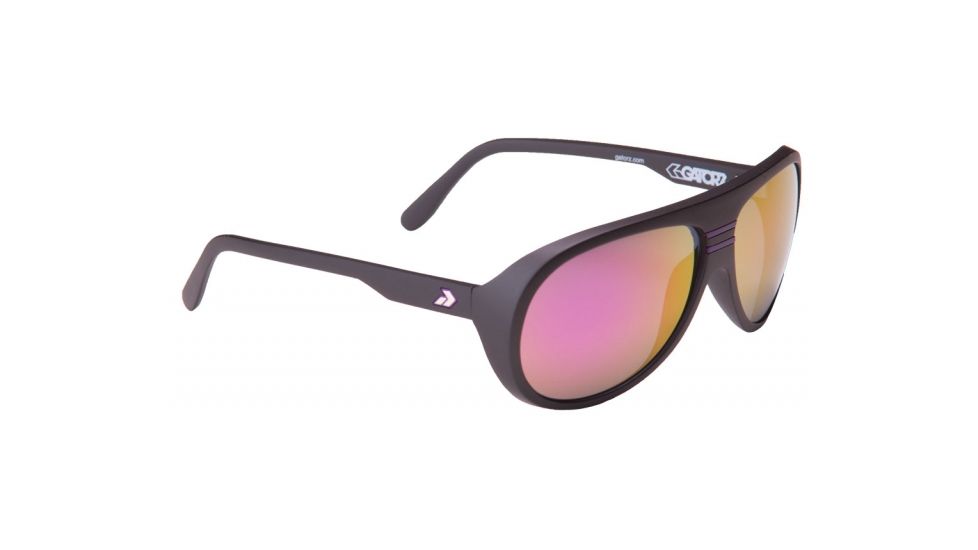 Gatorz Elymbk05mBkm Ely Matte Black Frame Purple Multi Layer Lens Sunglasses