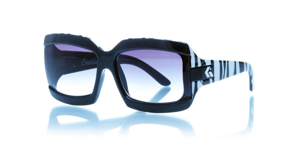 Gatorz Emizeb01fZeb Emilia Zebra Print Frame Grey Fade Lens Sunglasses