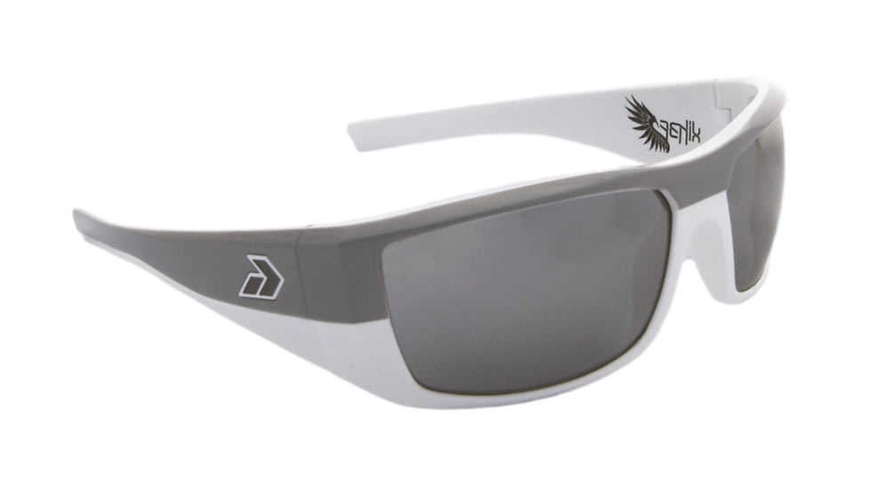 Gatorz Fenwhg02Whg Fenix White Grey Frame Chrome Lens Sunglasses