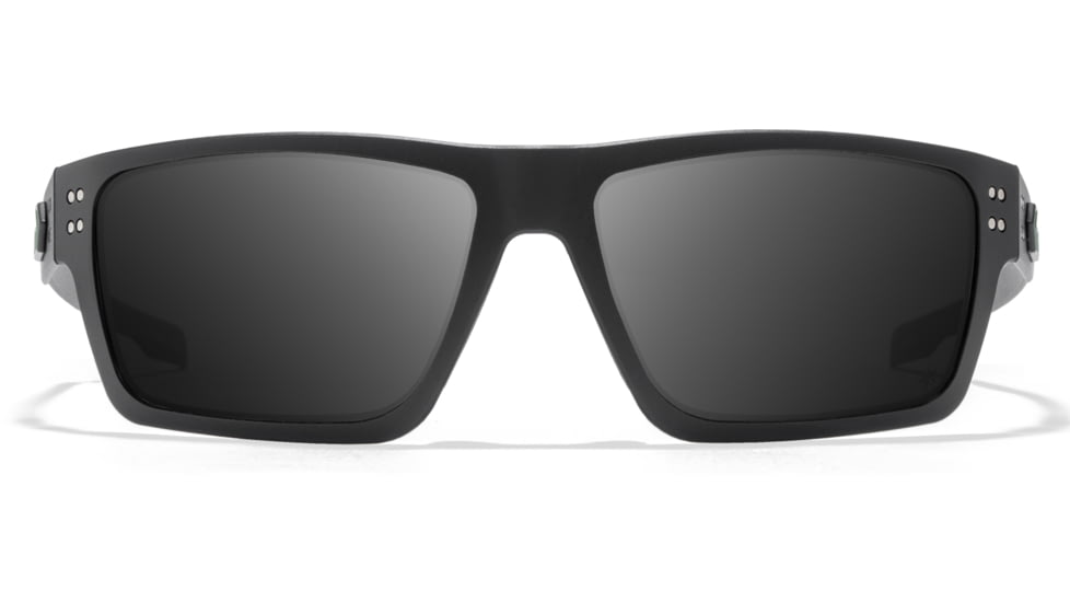 Gatorz Green Beret Foundation Sentix Sunglasses, Black w/GBF Green Logo Frame, Smoke Polarized Lens, 841235130199