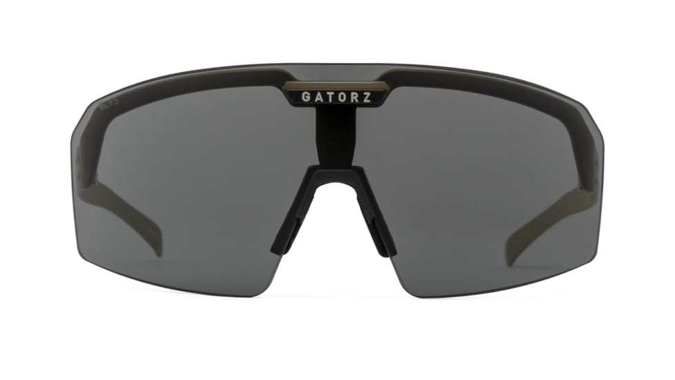 Gatorz Havok Sunglasses, Engraved Logo, Desert Frame, Smoke Polarized Lens, 841235126444