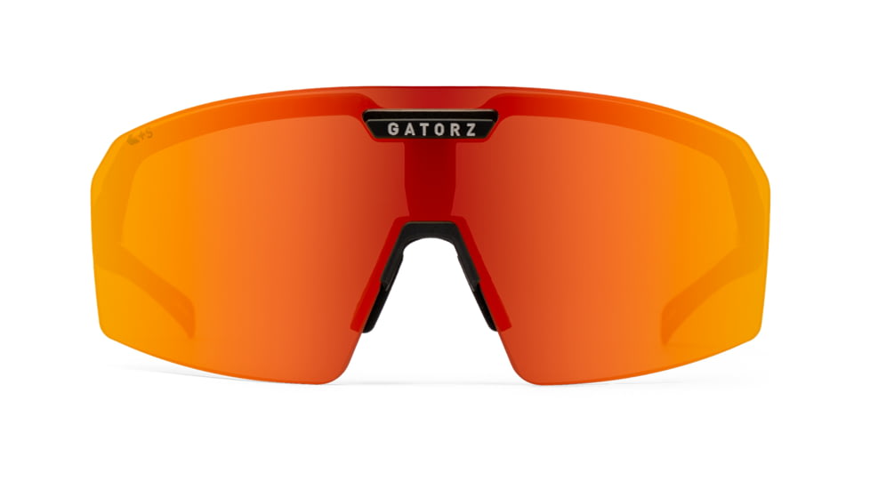 Gatorz Havok Sunglasses, Engraved Logo, Graphite Frame, Sunburst Mirror Lens, 841235126437