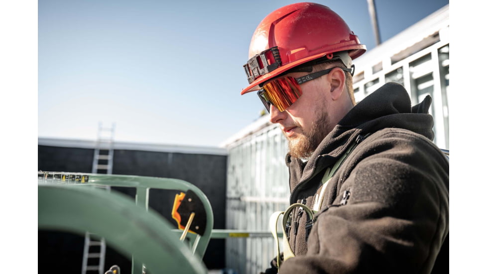 Gatorz Havok Sunglasses, Engraved Logo, Graphite Frame, Sunburst Mirror Lens, 841235126437