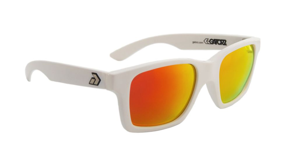 Gatorz Iamwht13mWh I Am White Frame Sunburst Sunglasses