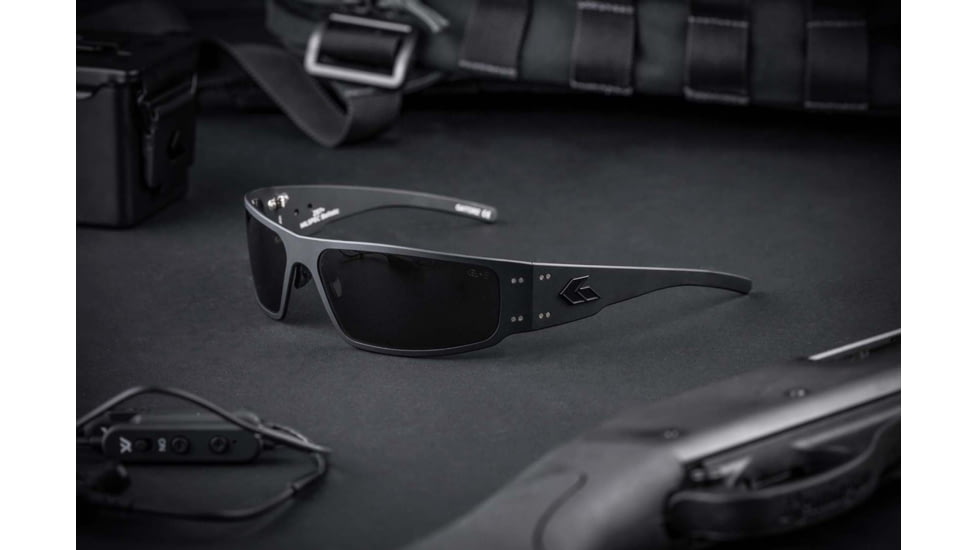 Gatorz Mag Sunglasses, Black Frame, Gray Lens, GZ-01-001