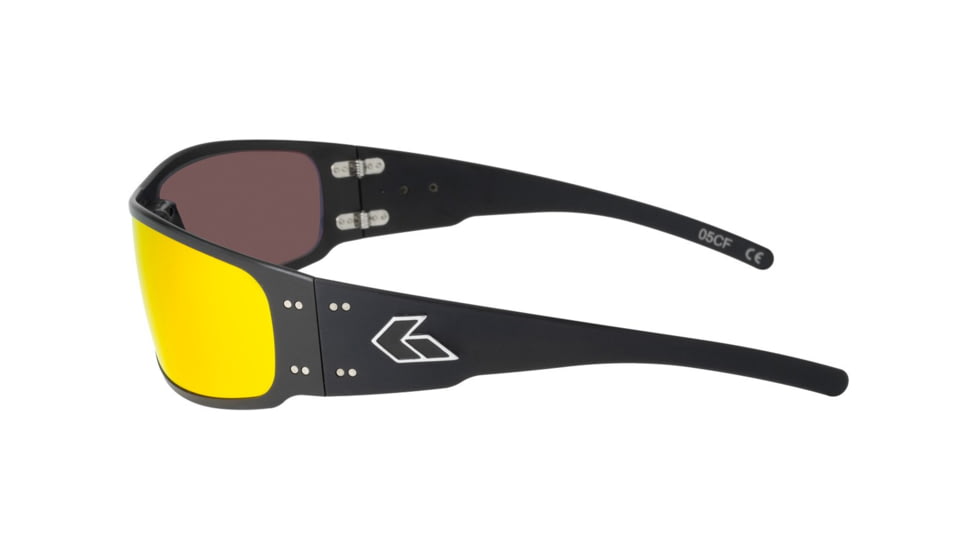 Gatorz Magnum 2.0 Sunglasses Black Frame, Sunburst Polarized Lens, MAG2BLK13P
