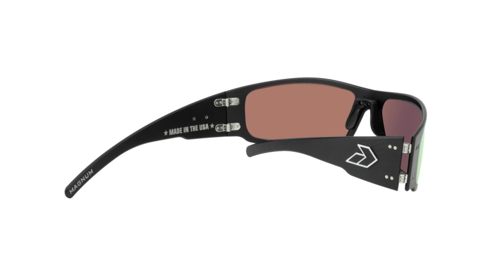Gatorz Magnum 2.0 Sunglasses Black Frame, Sunburst Polarized Lens, MAG2BLK13P