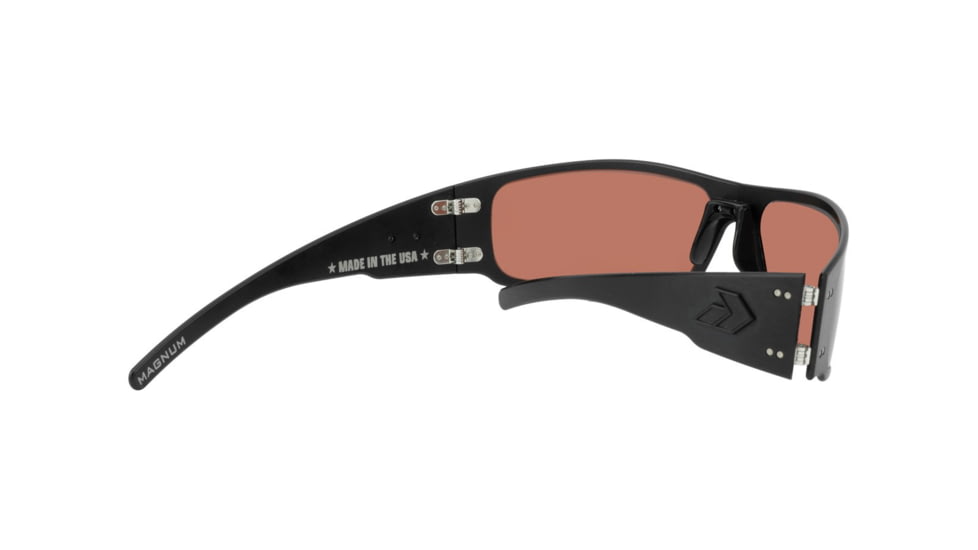 Gatorz Magnum 2.0 Sunglasses, Blackout Frame, Rose Polarized Lens, MAG2BLK09PMBP