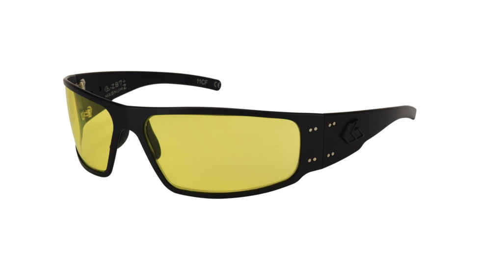 Gatorz Magnum 2.0 Sunglasses, Blackout Frame, Yellow Lens, MAG2BLK04MBP