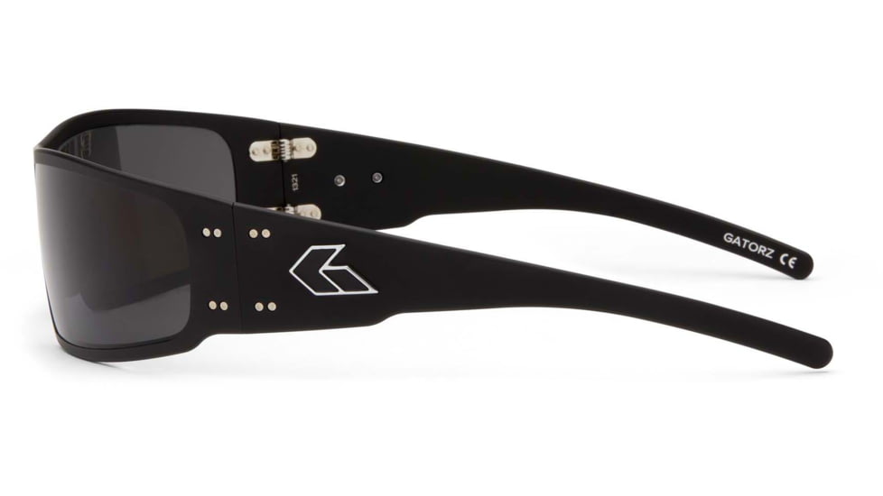 Gatorz Magnum Sunglasses, Asian Fit, Black Frame, Smoked Polarized Lens, AF-MAGBLK01P