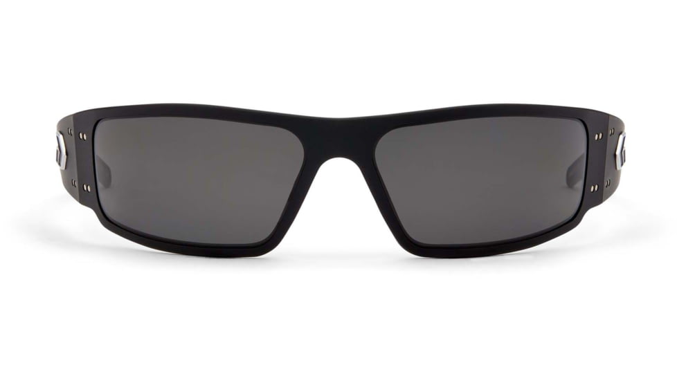 Gatorz Magnum Sunglasses, Asian Fit, Black Frame, Smoked Polarized Lens, AF-MAGBLK01P