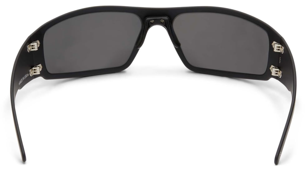 Gatorz Magnum Sunglasses, Asian Fit, Black Frame, Smoked Polarized w/ Blue Mirror Lens, AF-MAGBLK01P-B