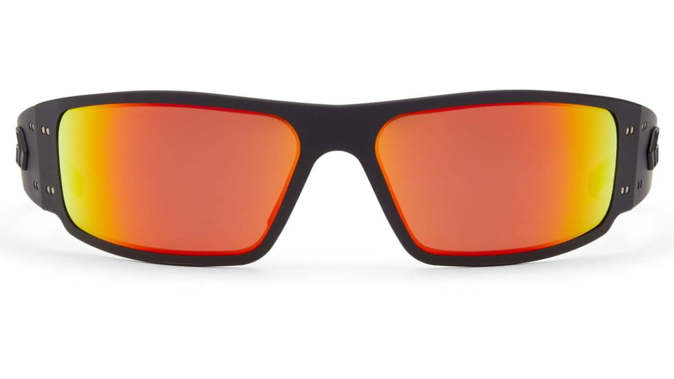 Gatorz Magnum Sunglasses, Asian Fit, Black Frame, Sunburst Polarized Lens, AF-MAGBLK13P