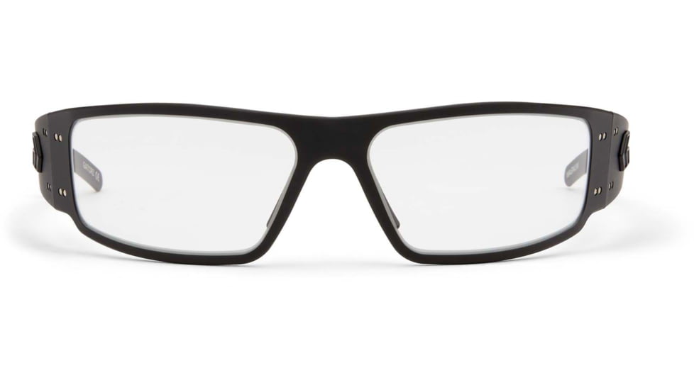 Gatorz Magnum Sunglasses, Asian Fit, Black Frame, Clear, Non Polar Lens, Matte Black Plug Af-M, AF-MAGBLK06MBP