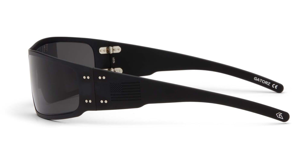 Gatorz Magnum Sunglasses, Asian Fit, Blackout Frame, Smoked Polarized Lens, AF-MAGBLK01PMBP