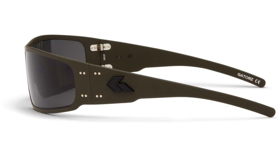 Gatorz Magnum Sunglasses, Asian Fit, Cerakote OD Green Frame, Smoked Polarized Lens, AF-MAGCOG01P