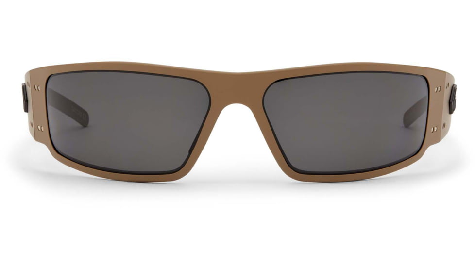 Gatorz Magnum Sunglasses, Asian Fit, Cerakote Tan Frame, Smoked Polarized Lens, AF-MAGCTN01P