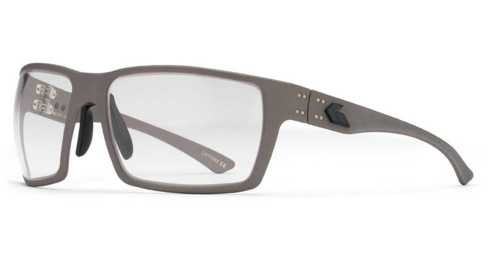 Gatorz Marauder Sunglasses, Gunmetal Cerakote, MILSPEC Ballistic Photochromic w/ Anti-Fog, w/ Black Logo, Gunmetal, GZ-12-105