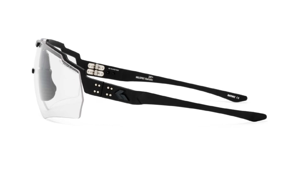 Gatorz Milspec Ballistic Z87.1 Sunglasses, Black Cerakote Frame, Photochromic Lens , Blackout Logo, One Size, GZ-10-404