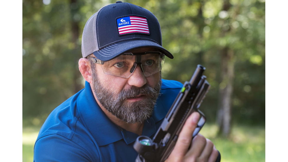 Gatorz Milspec Ballistic Z87.1 Sunglasses, Black Cerakote Frame, Photochromic Lens , Blackout Logo, One Size, GZ-10-404