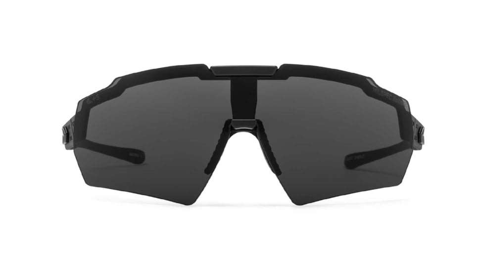 Gatorz Milspec Ballistic Z87.1 Sunglasses, Black Cerakote Frame, Smoke - Clear Array Lens, Blackout Logo, One Size, GZ-10-493
