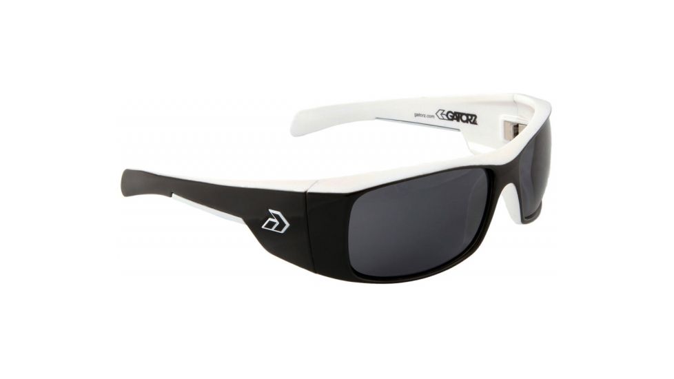 Gatorz Mlkbwh01Bwh Malkin Black White Frame Grey Lens Sunglasses