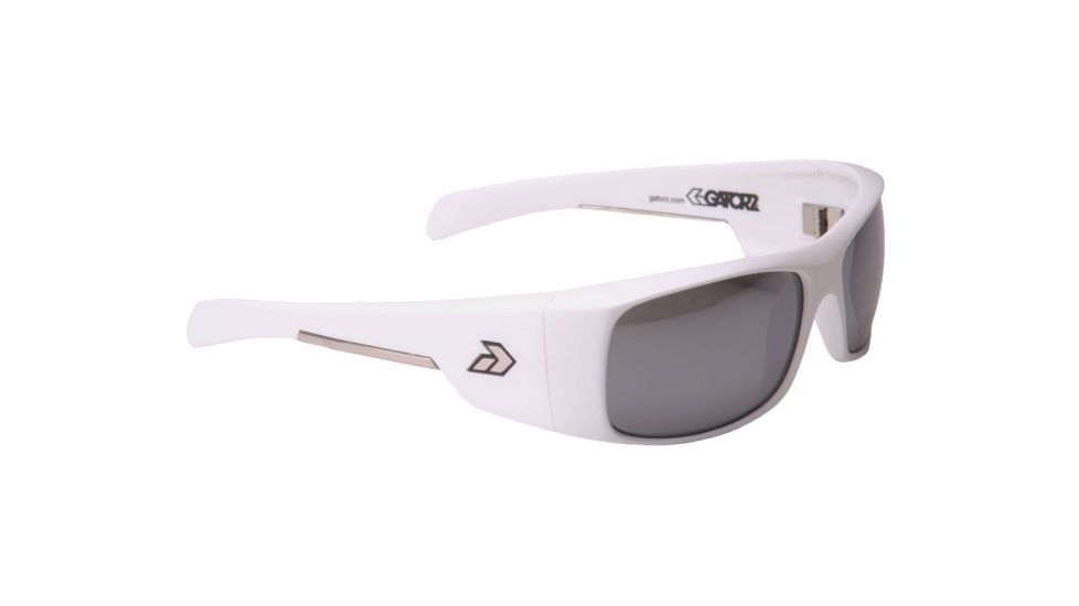 Gatorz Mlkmwh02Mwh Malkin Matte White Frame Chrome Lens Sunglasses
